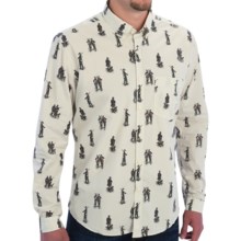 68%OFF メンズスポーツウェアシャツ バーバーゴーンハンティングシャツ - （男性用）ボタンフロント、コットン、ロングスリーブ Barbour Gone Hunting Shirt - Button Front Cotton Long Sleeve (For Men)画像